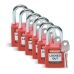 kłódka bezpieczeństwa ze stalową szeklą loto brady - sklep bhp elmetal lockout / tagout 6